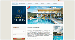 Desktop Screenshot of hotelpetros.gr